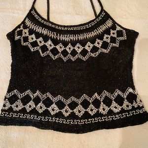 Beaded evening camisole